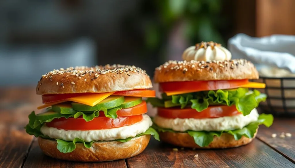 Whole-Grain Bagel Sandwiches