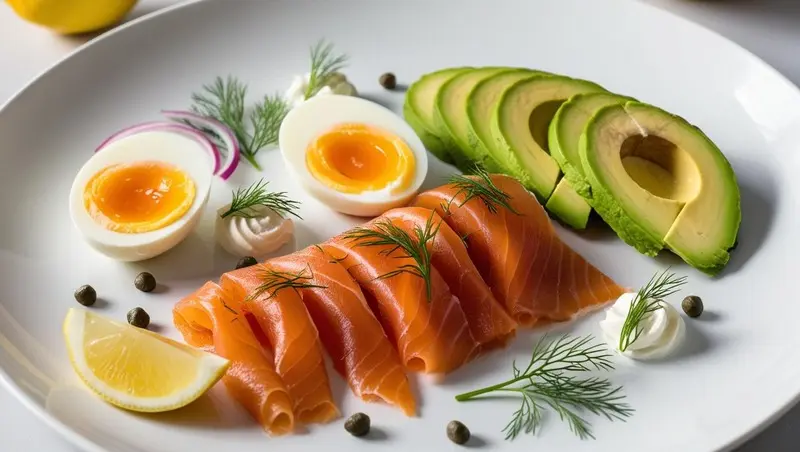 Avocado and Smoked Salmon Breakfast Plate