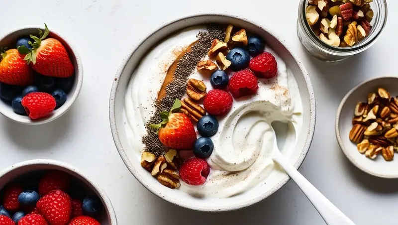 Greek Yogurt Power Bowl with Nuts and Berries