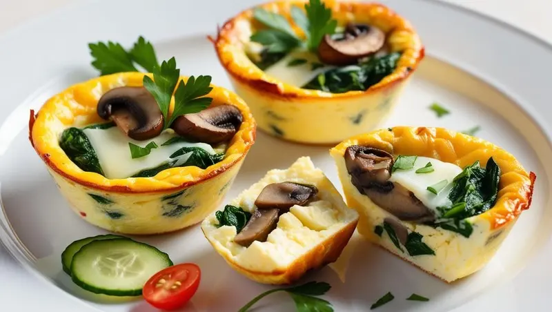 Protein-Packed Spinach and Mushroom Breakfast Cups