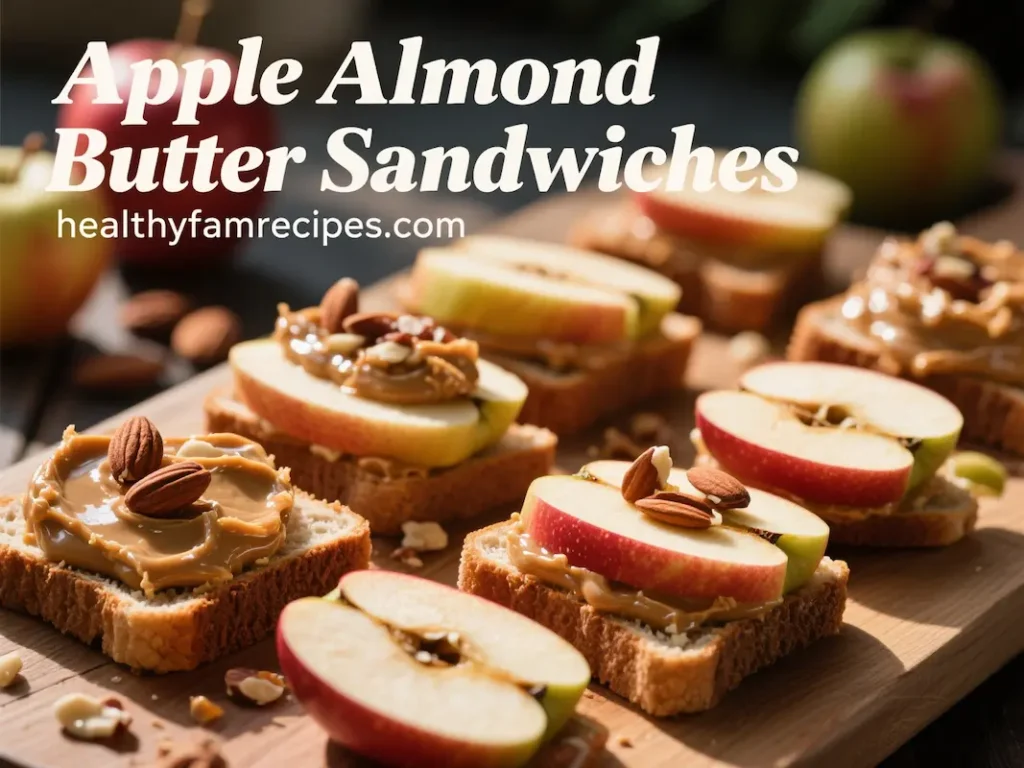 Apple Almond Butter Sandwiches