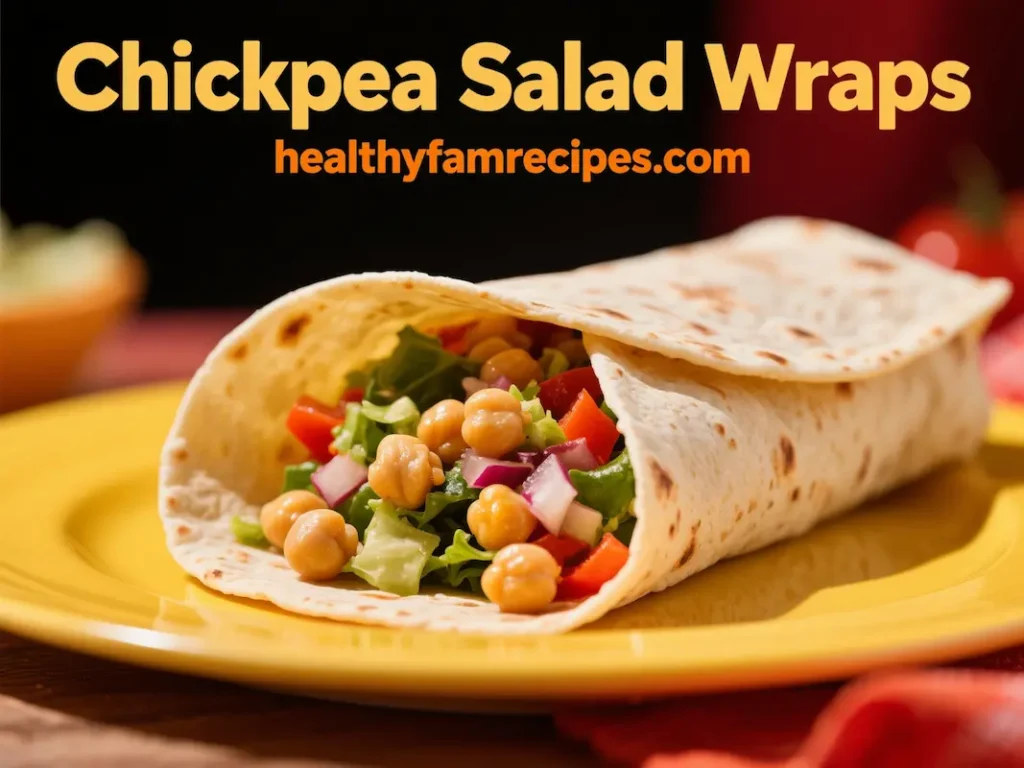 Chickpea Salad Wraps
