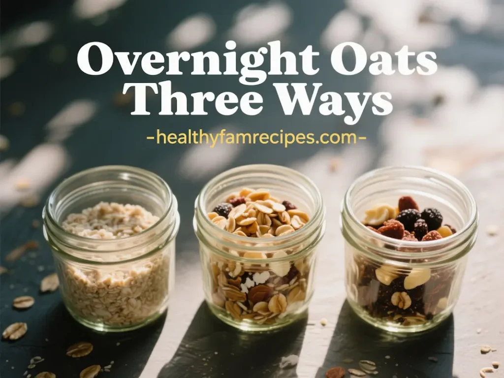 Overnight Oats Three Ways
