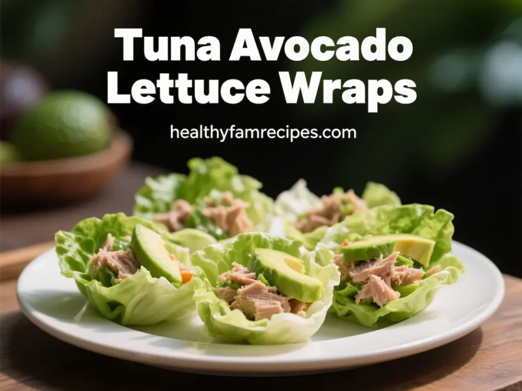 Tuna Avocado Lettuce Wraps
