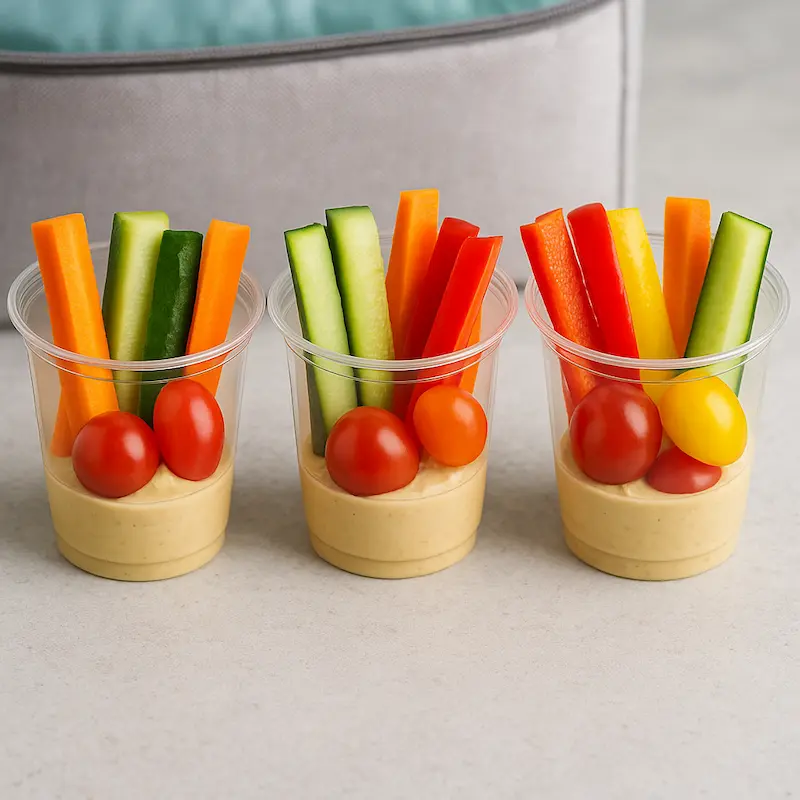 Veggie Hummus Cups