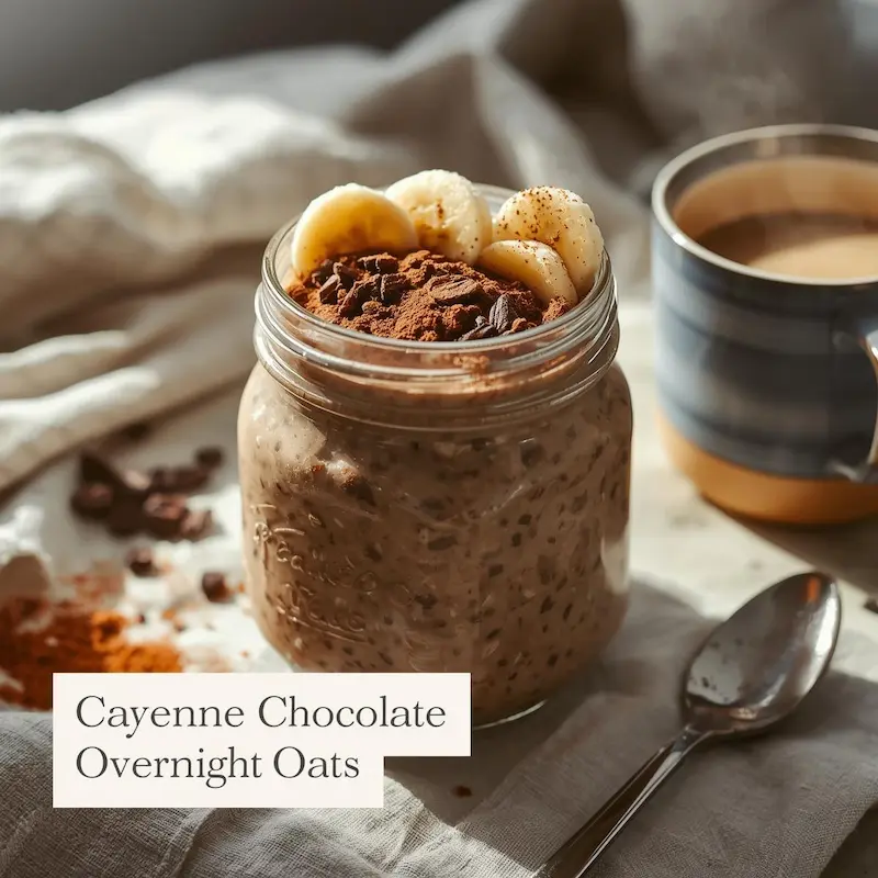 Cayenne Chocolate Overnight Oat Bran