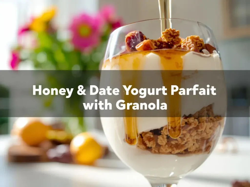 Honey and Date Yogurt Parfait with Granola