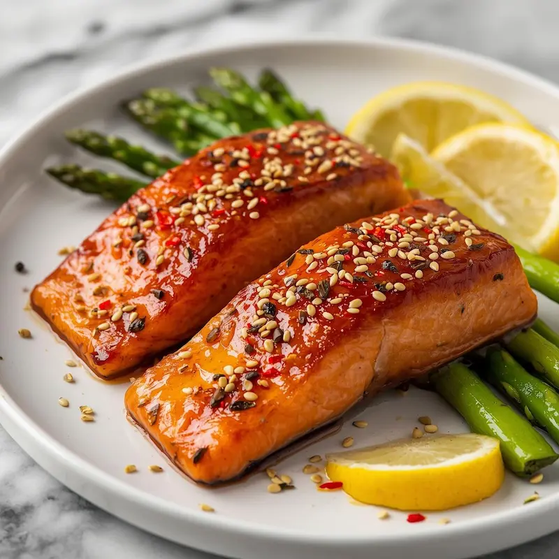  Hot Honey and Chili Glazed Salmon