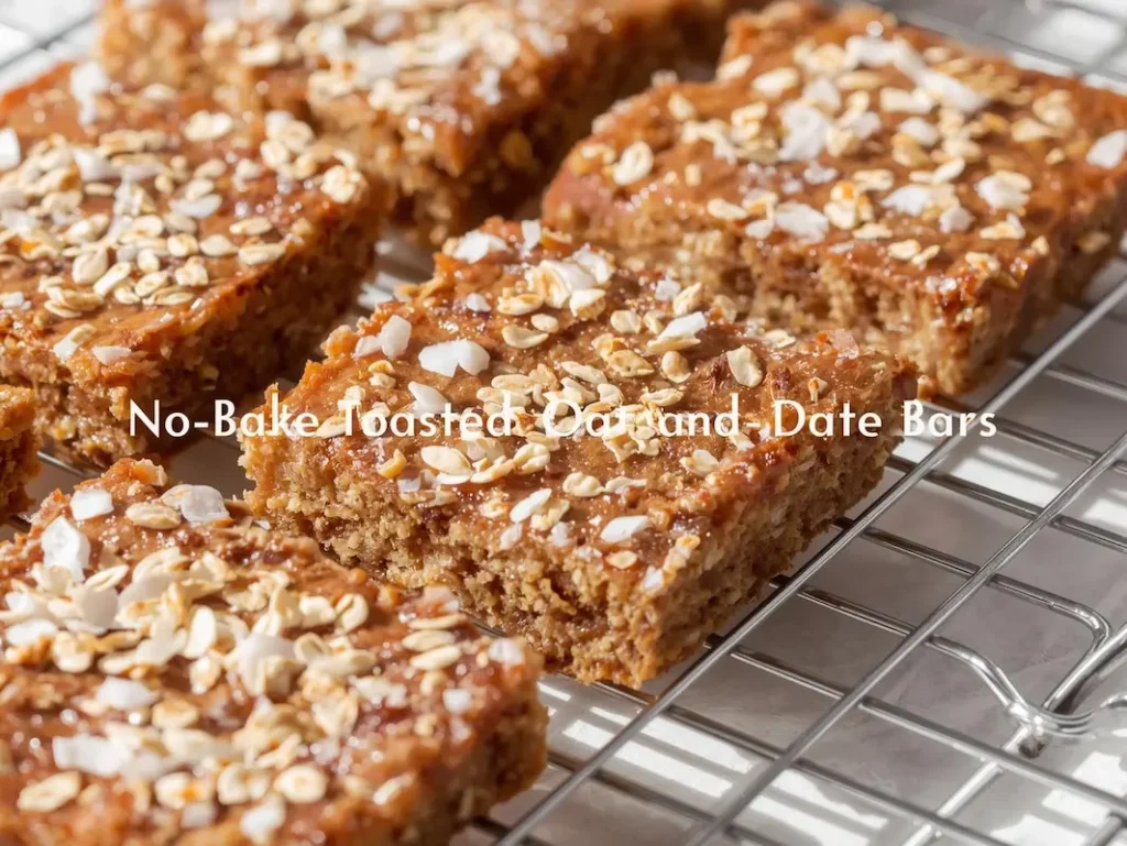 No-Bake Toasted Oat Bran and Date Bars