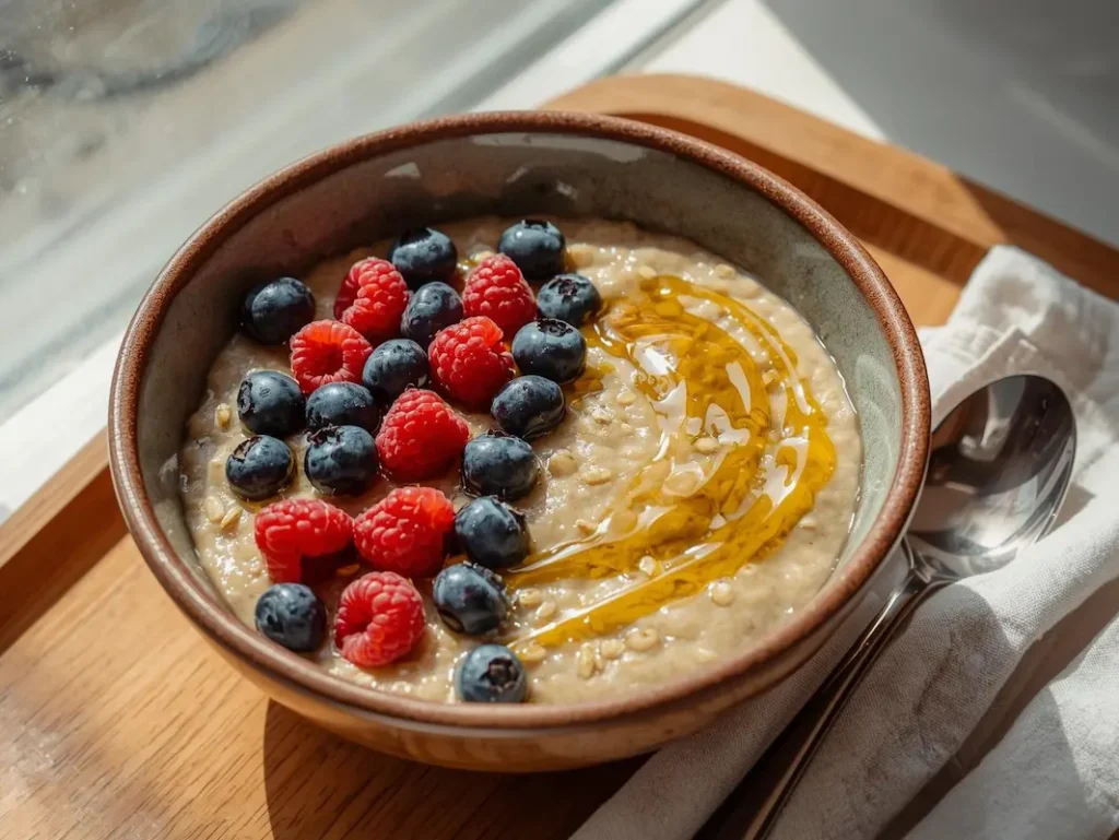 Overnight Oat Bran with Chia Seeds and Almond Butter—7-Day Diabetes-Friendly Breakfast Meal Plan