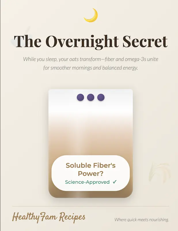 Overnight Oat Bran with Chia Seeds and Almond Butter—Diabetes-Friendly Breakfast