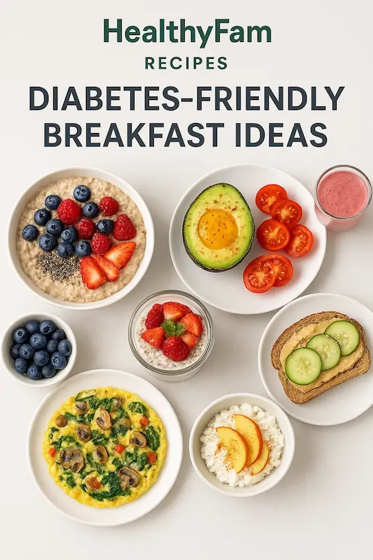 Low-Sugar Diabetic-Friendly Breakfast Recipes—Easy Healthy Meals for Busy Families 